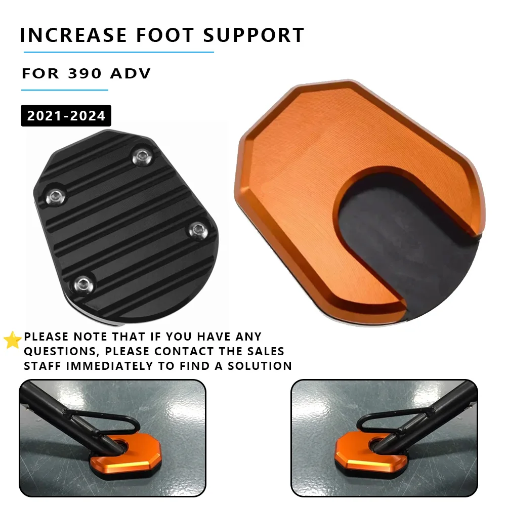 

MTKRACING Foot Enlarged Base For KTM 390 ADV 2021-2024 Motorcycle Accessories Side Stand Enlarge Plate Kickstand Extension