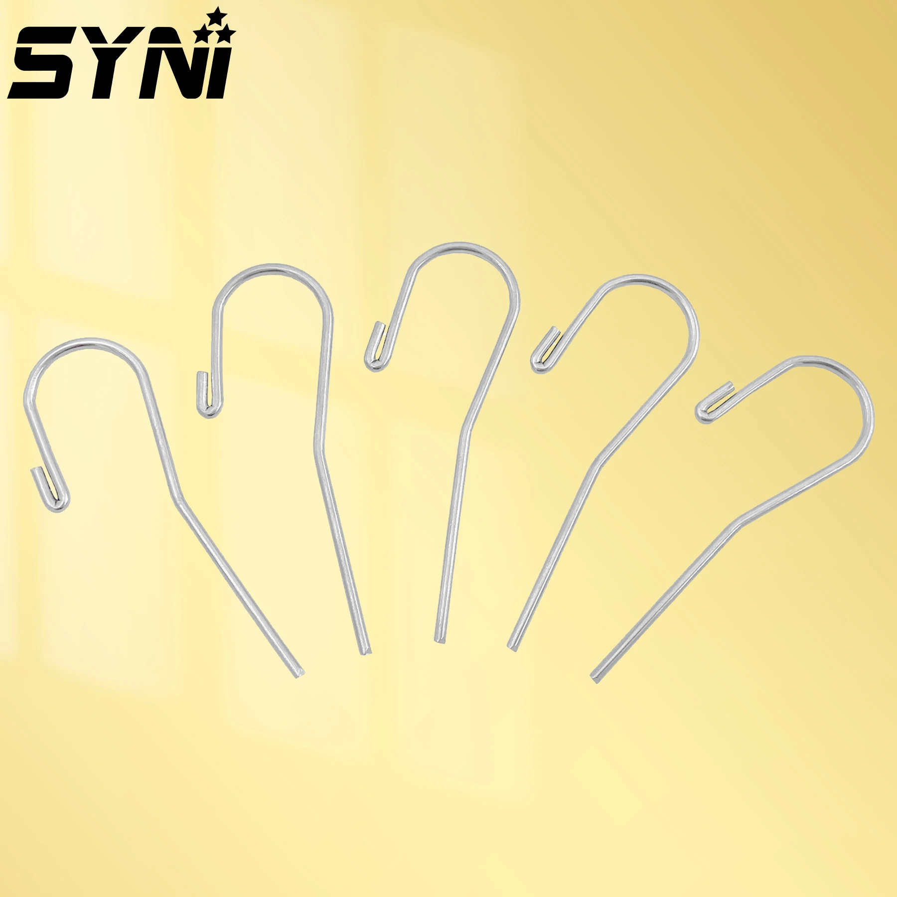 5 pcs SYNI Dental Endo Treatment Lip Hook Apex Locator 2MM Stainless Steel Dental Tools Tooth Root Canal Dentistry Accessory