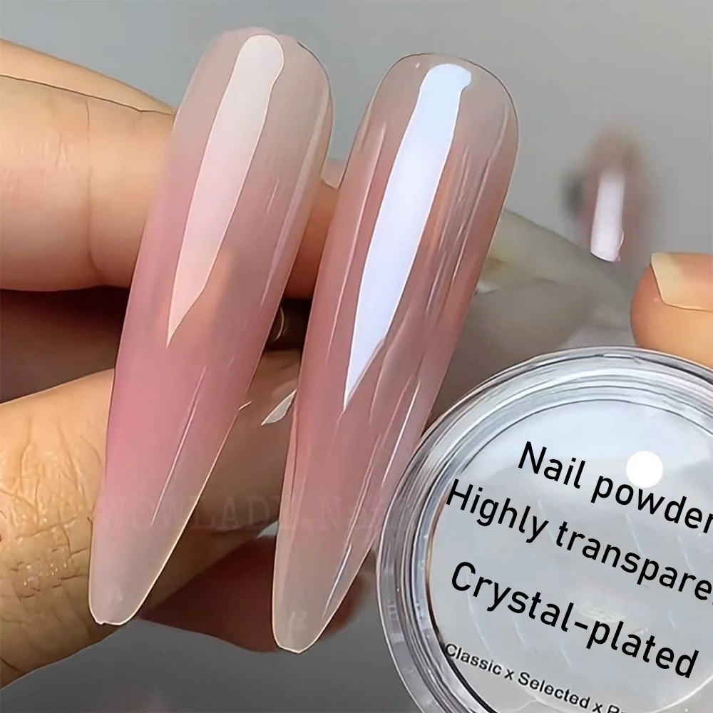 1 Gläser, spiegelhell beschichtetes Aurora-Chrompulver für Nägel, Mondlicht, perlweißes Reibpulver, Maniküre, Chrom-Blitzstaub, 0,5 g