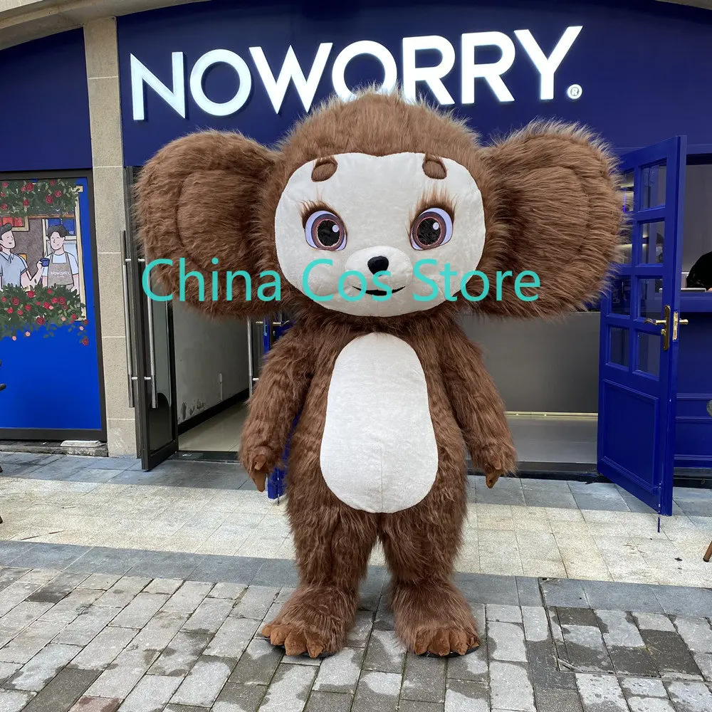 2023 Big eared monkey inflatable suit 200cm/260cm Party Advertising Cartoon Costume Customize for Adult Character Mascot Funny