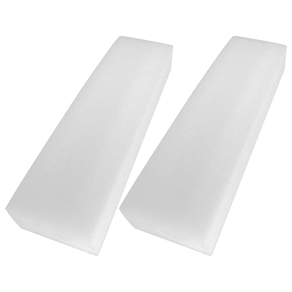 

2pcs Floral Foam Blocks White Arrangement Base for Artificial Flowers Crafts Reusable Stable Support Dry Wet Foam Gardening