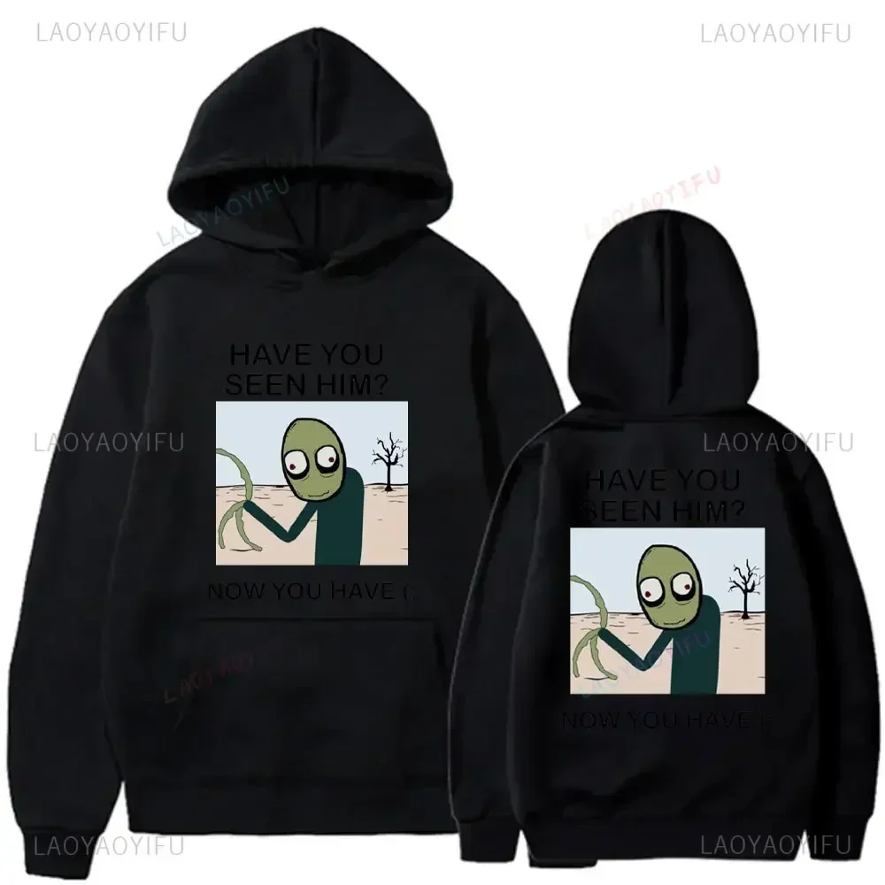 Salad Fingers Spoons Modal Print Tees Humor Kawaii Pullover Hooded Funny Unique Men Women Leisure Cartoon Graphic Tracksuit