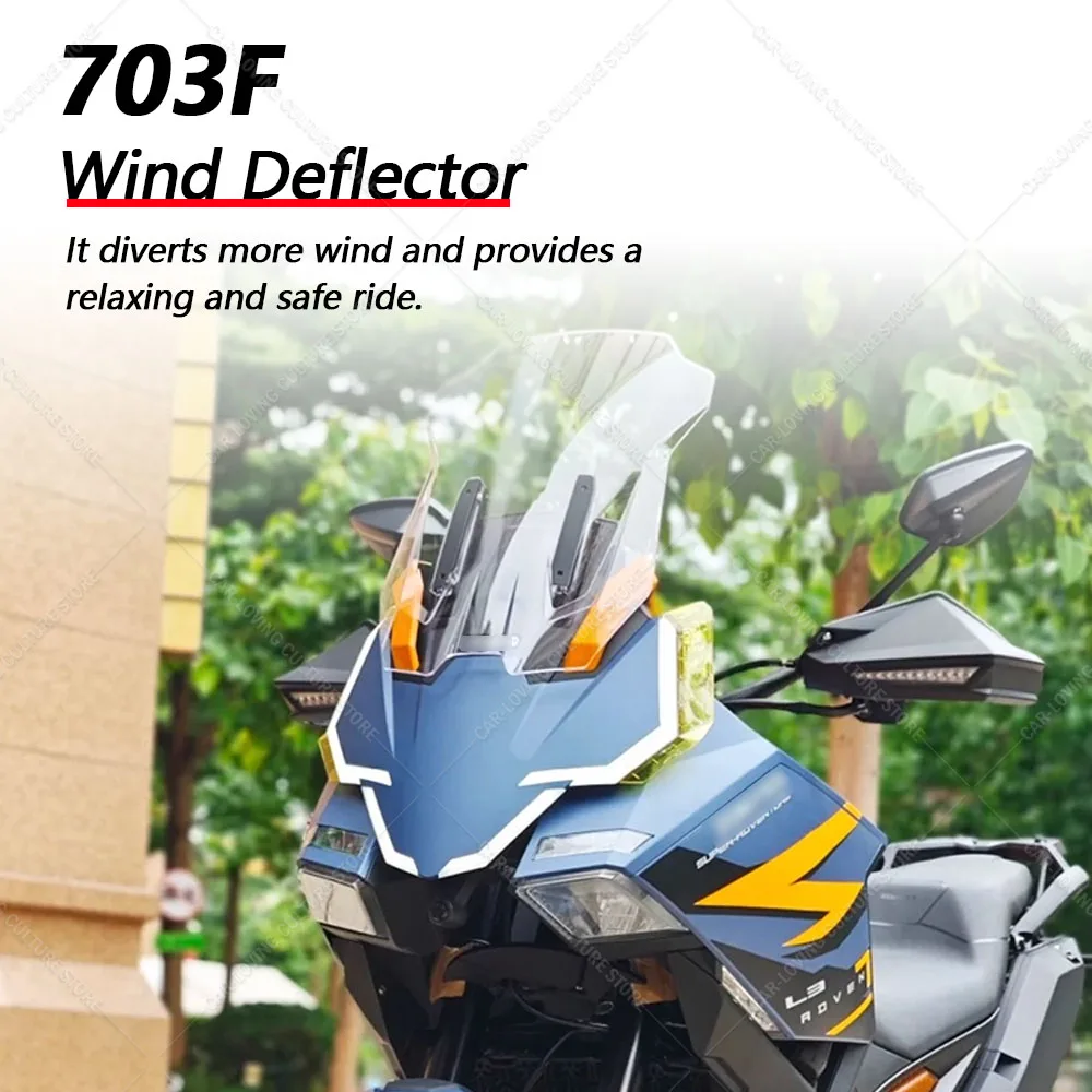 

For 703F 703F Great Quality PMMA Wind Deflector Motorcycle Front Fairing Windscreen Windshields Covers Motorbikes Deflector
