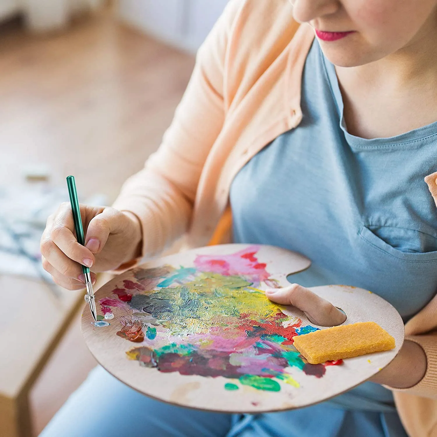 مجموعة أقلام حكم ABJG-Art، قلم سائل لاصق مع 4 قطع ممحاة بقايا الغراء لتطبيق الإخفاء