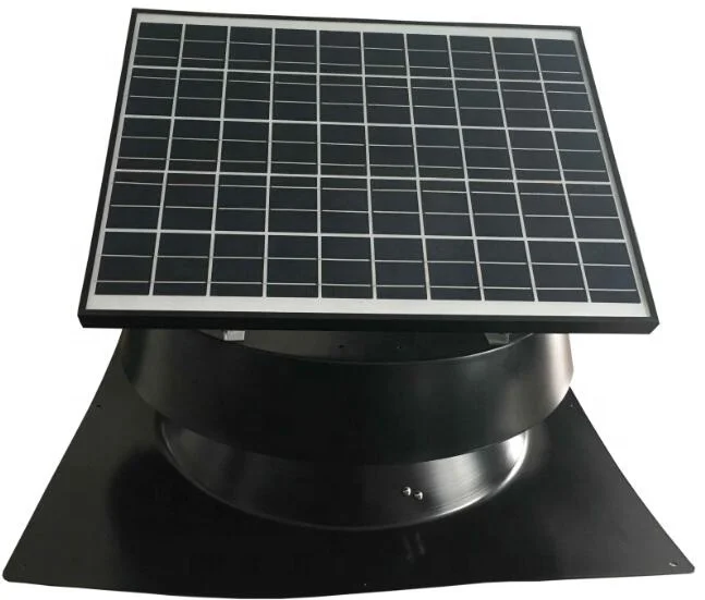 High Profile Solar Attic Exhaust Fan Max 2155cfm Roof Mounted Alternative for Whirlybirds Wind Turbine Roof Ventilator Air