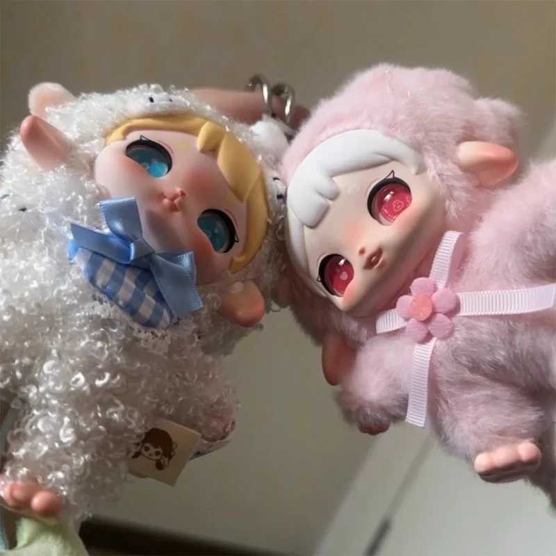 Echte Qile Samt Serie Blind Box Rucksack Anhänger Geheimnisvolle Box Desktop Ornament Sammlung Modell Niedlichen Cartoon Kind Geschenke