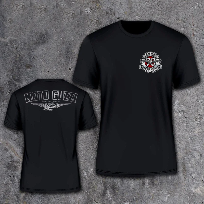 

Streetwear Moto Guzzi V2 Men T Shirt Idea Vintage Italy 2025 Motorcycle Top Quality New Design Casual Tees Oversize Short Sleeve
