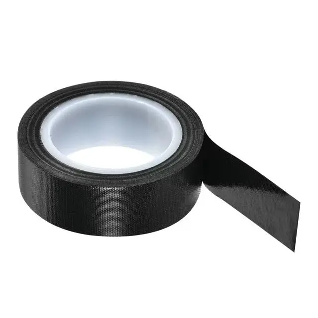 0.13mm Thick Black PTFE Fiberglass Teflon Tape, 10m Roll 500°F High Temperature Silicone Adhesive Non-Stick Heat Resistant