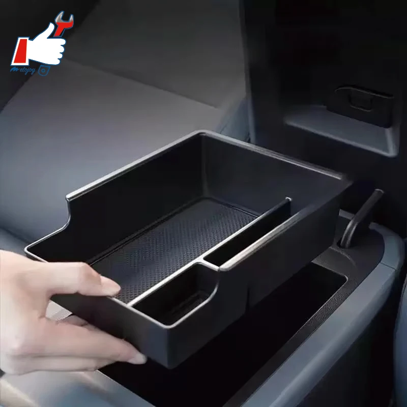 

METOJOY For MG MG3 2023-2025 Armrest Storage Box Custom Fit Organize Tray Case ABS Armrest Storage Container Charge Part Pad