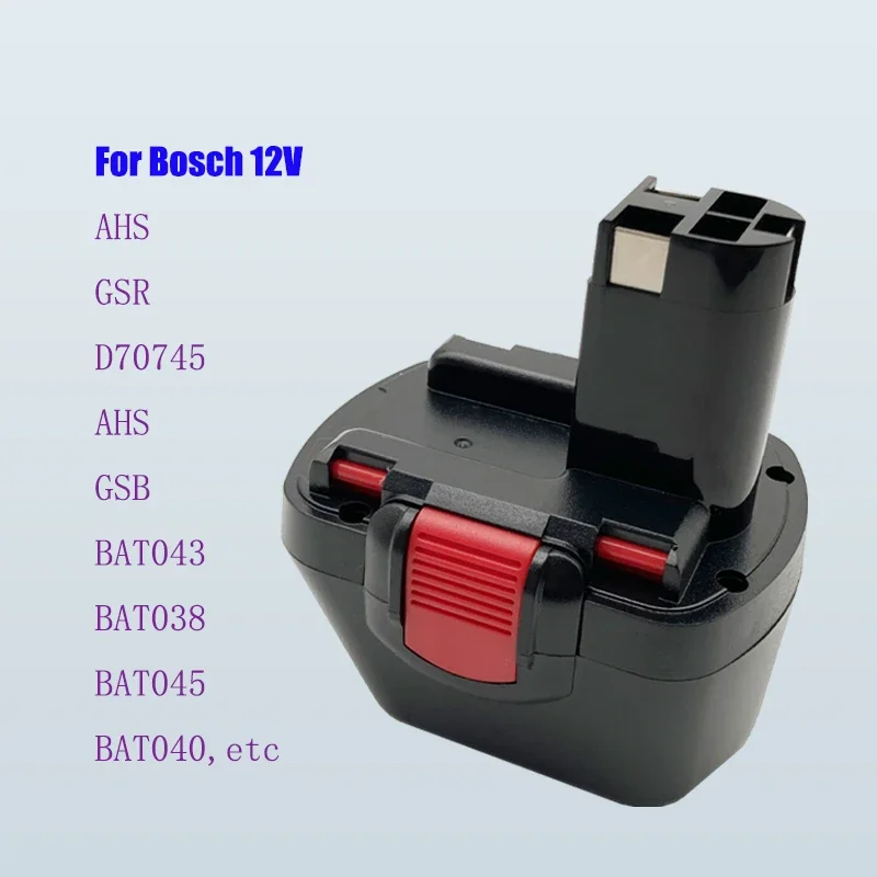 

Аккумулятор для электродрели Bosch AHS GSB GSR, для воздушного транспорта, 12 в никель-металлогидридный Аккумулятор для электродрели, шуруповерта, BAT043, BAT045, BAT046