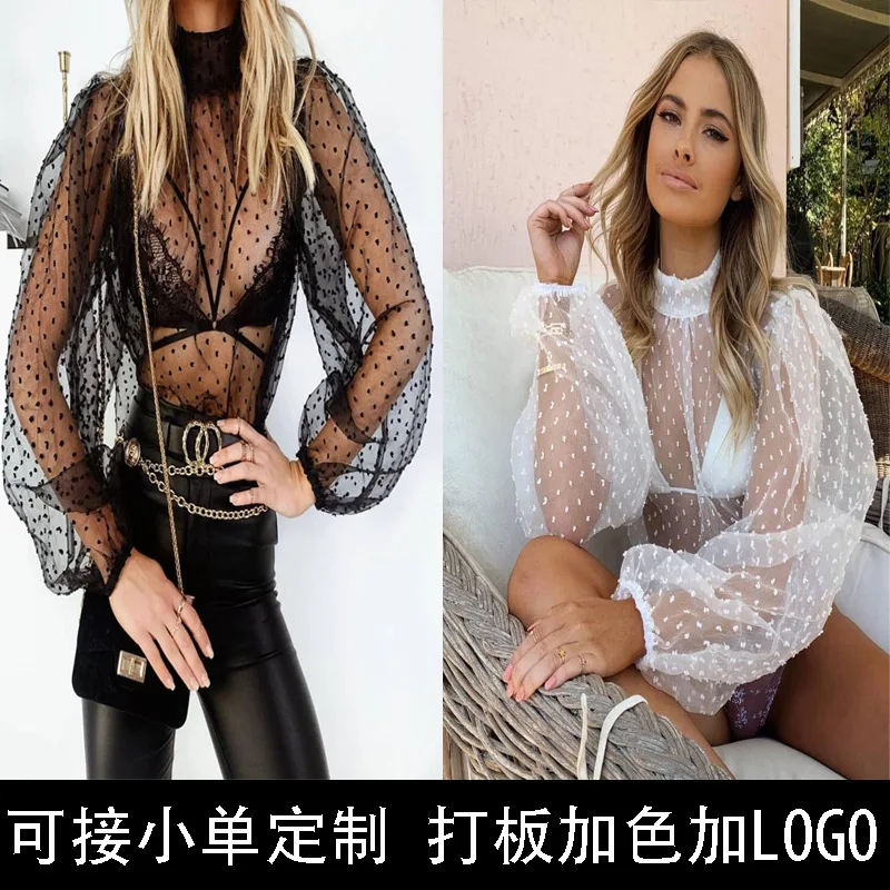 New Autumn. Winter Women's Long Sleeve High Neck Sheer Top Dresses For Women Y2k、 Prom Clothing Vestidos