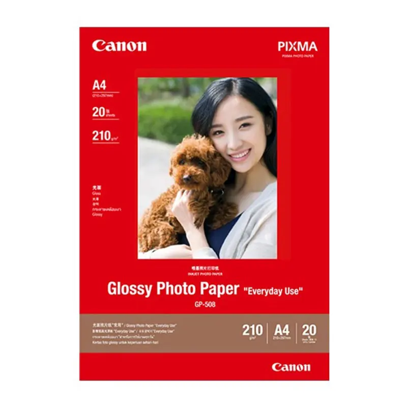 GP-508 Inkjet Glanzend Fotopapier A4 A6 6 inch/4x6 210g Voor Canon TS3380 3480 5380 3180 208 308 8380 MG3680 G680 MG2580