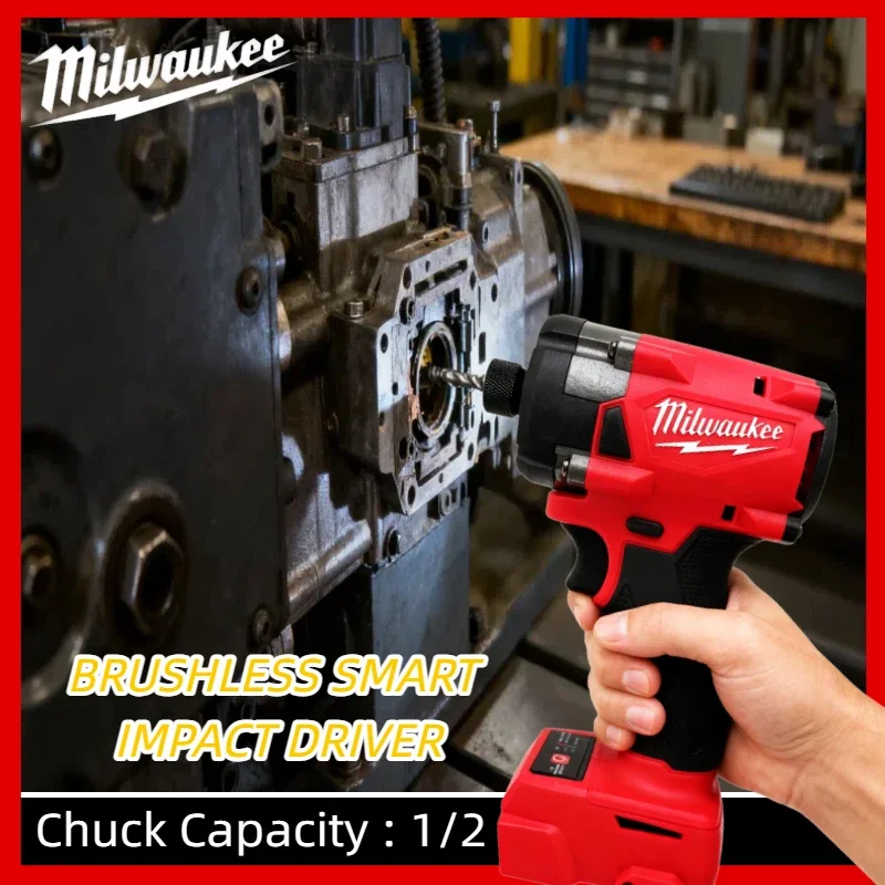 

New Milwaukee 18V 6.0Ah Battery ，M18 1/4" Hex Brushless Impact Driver 18V High Torque Cordless Compact Power Tool for Fastening
