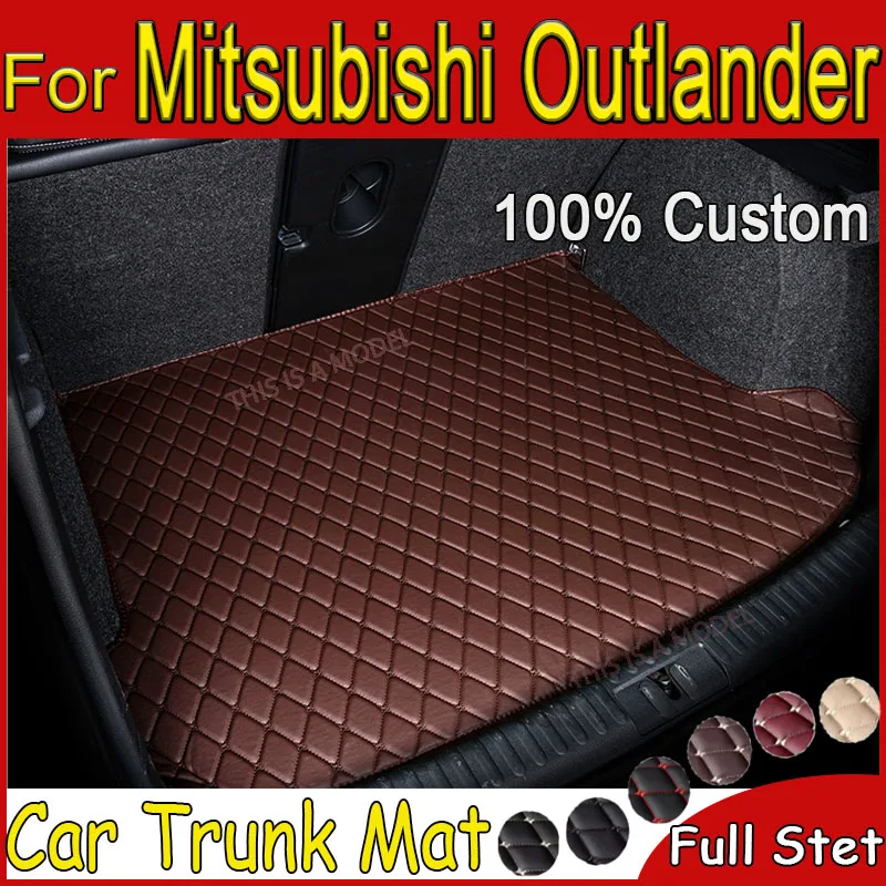 

Custom Car trunk mat for Mitsubishi Outlander PHEV GN 7seat 2022-2024 cargo liner carpet interior accessories cover