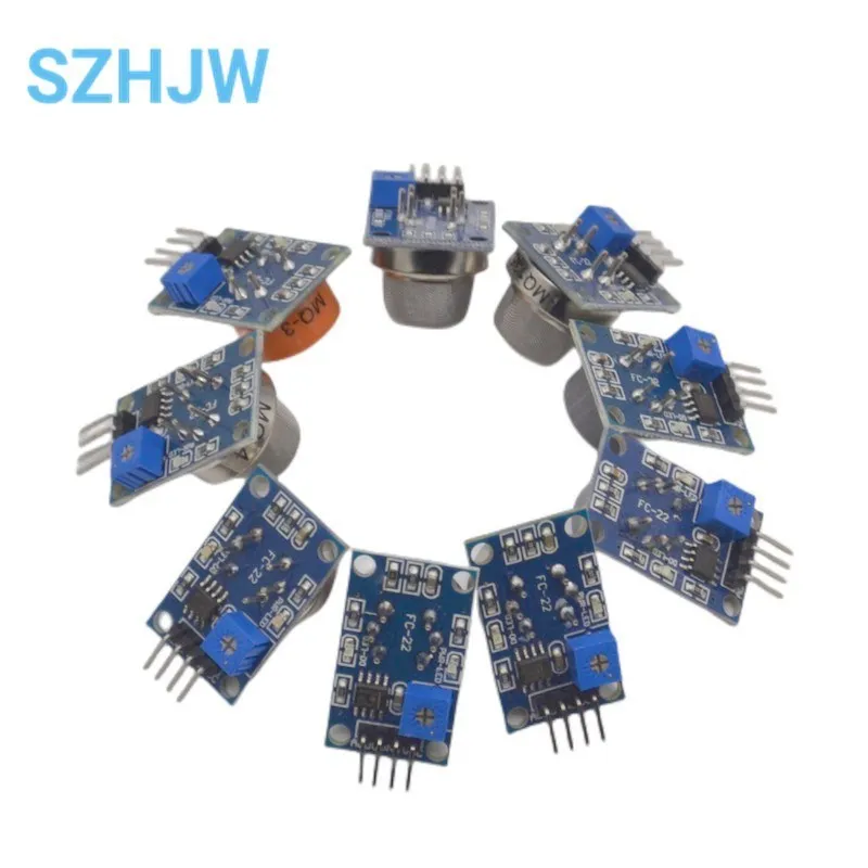 MQ-2 MQ-3 MQ-4 MQ-5 MQ-6 MQ-7 MQ-8 MQ-9 MQ-135 wykrywania dymu metanu gazu płynnego moduł czujnika dla Arduino Starter