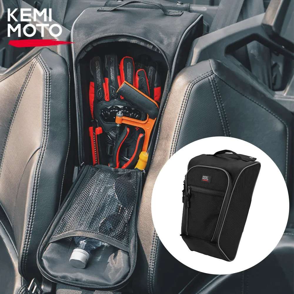 

KEMIMOTO UTV 1680D Seat Center Storage Tool Bag PVC Black Wear Resistant Compatible with Polaris RZR PRO XP XP4 2020-2022 2023