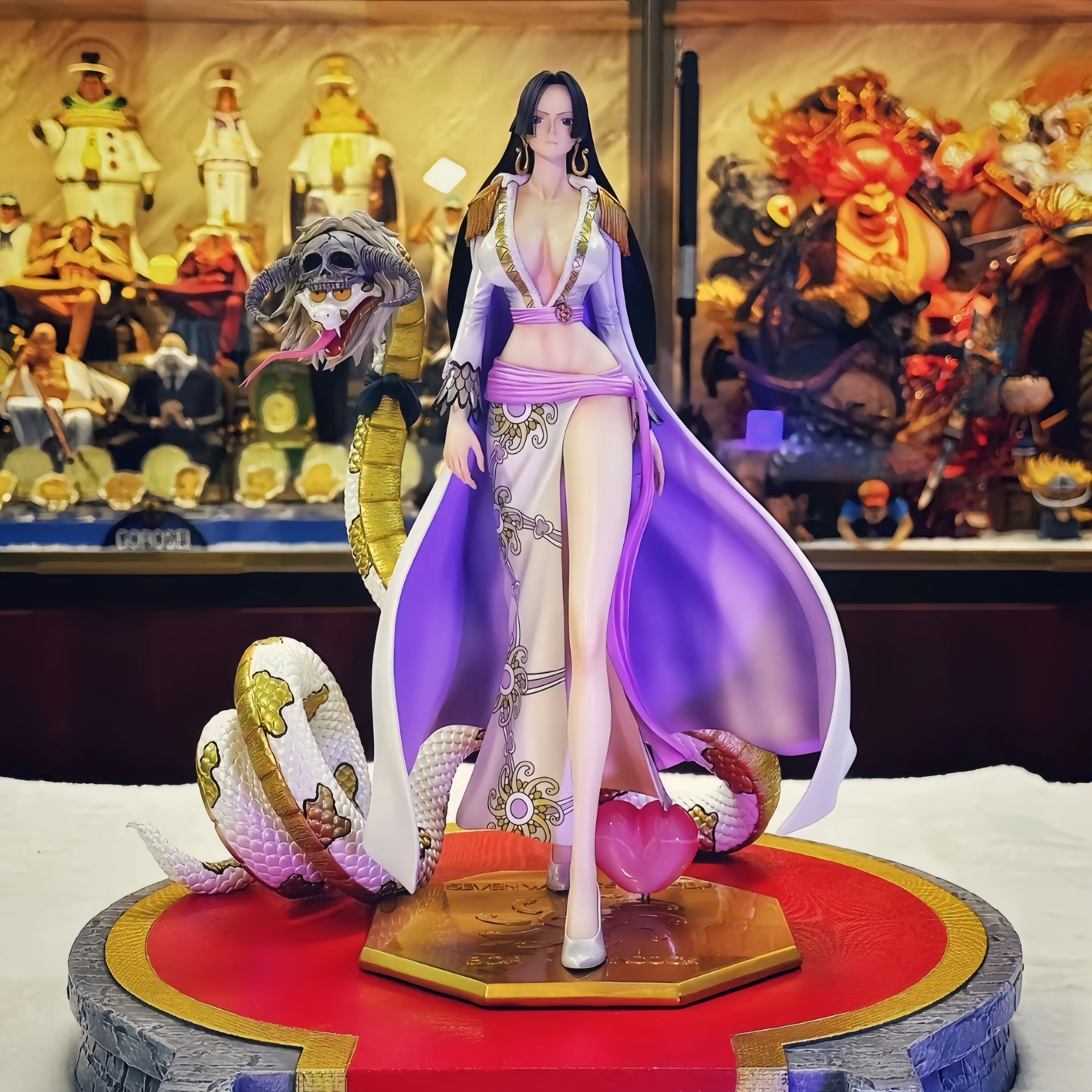 27cm One Piece Figures Boa Hancock Anime Figure Hancock Figurine Statue Model Collection Ornament Desk Customized Products Gift