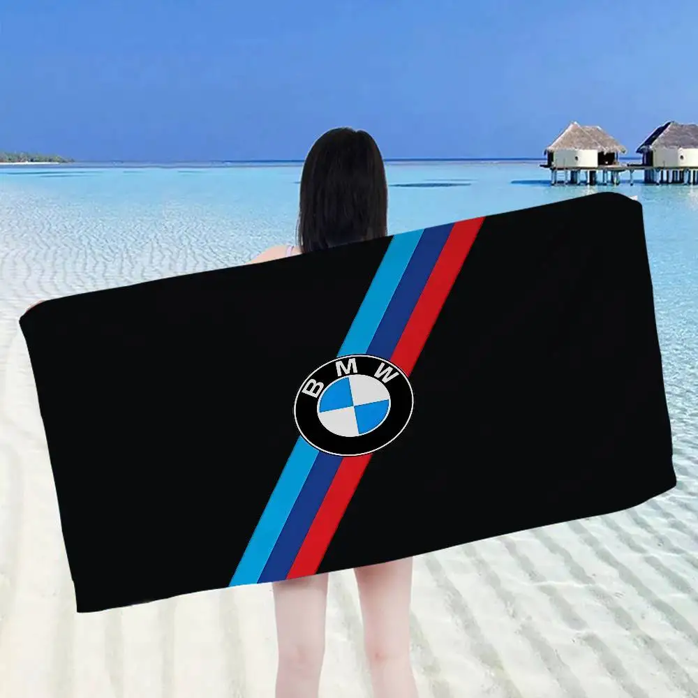Image of Car B-BMW Badetuch aus Mikrofaser, weich, wasserabsorbierend, atmungsaktiv, für Mädchen und Kinder, dekoratives Cartoon-Strandtuch