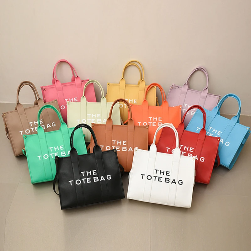 Luxury Designer Bag Totes Women\'s Handbags Brand Letter Shoulder Bags Soft PU Shopper Purses Crossbody Bags For Women Clutch