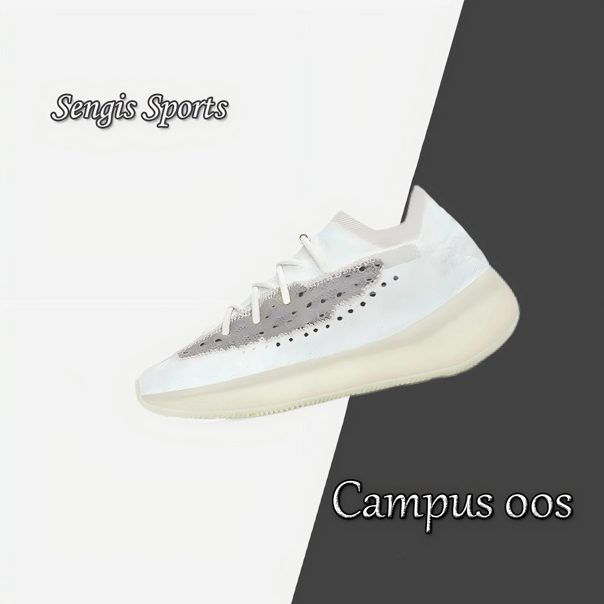 Adidas New listing Yeezy Boost 380 low top casual running shoes Fashion trend Men's and women's models White