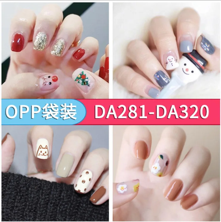 

MEBIS Nail Sticker Christmas Art Autumn And Winter Polish Polish Film Douyin Adhesi Nails Sticker