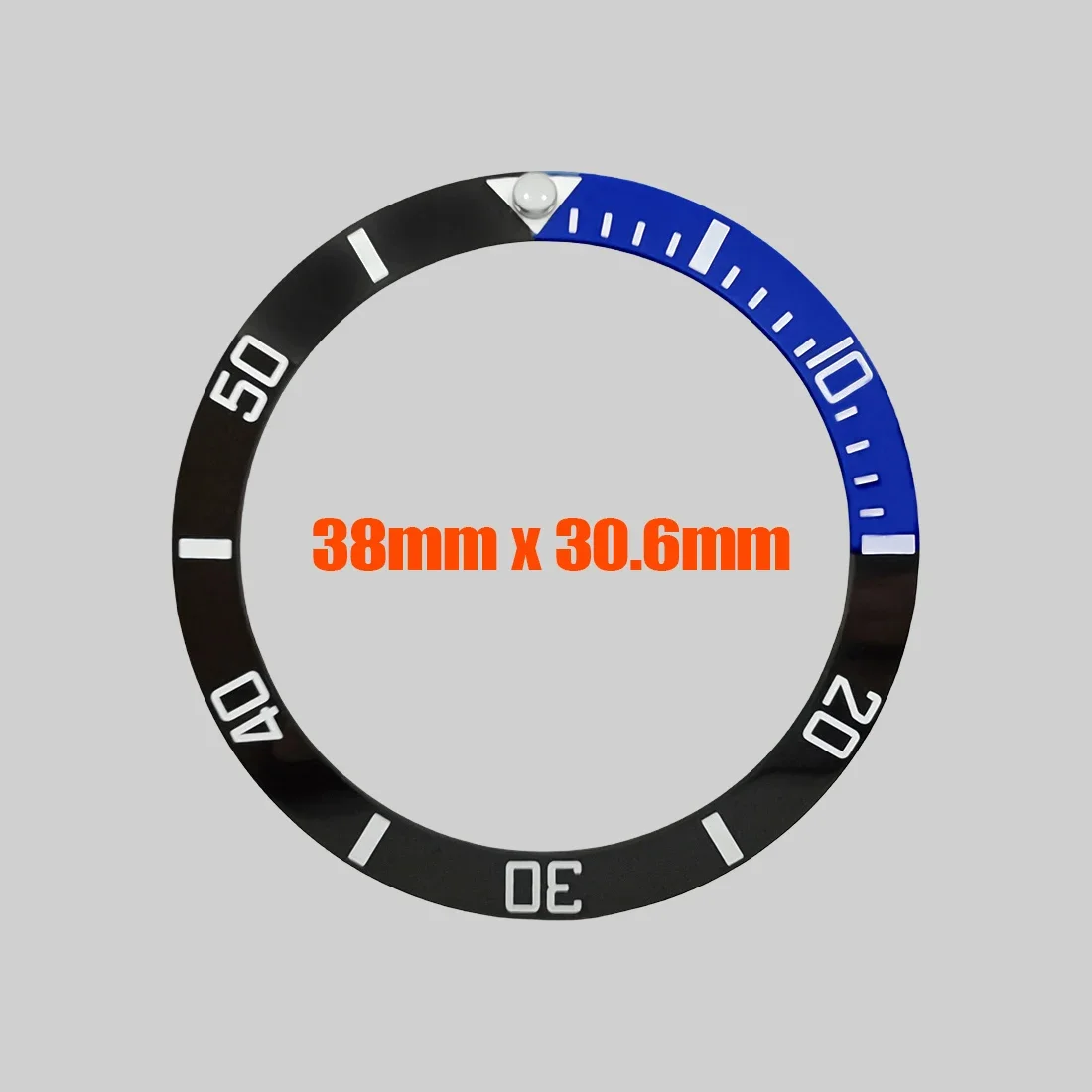 38mm Watch Ceramic Bezel Insert SUB Bezel Ring Fit for SUB SKX007 SKX009 SRPD Watch Case NH35 Case Curved Ceramic Ring