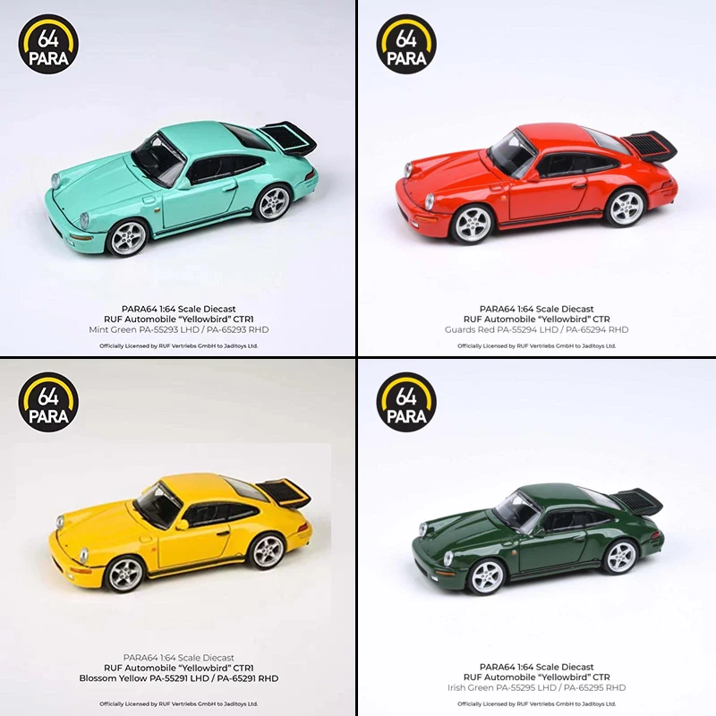 1/64 Para64 2012 ruf ctr3 GTR 911 993 clubsport Collection of diecast alloy car model decoration gift