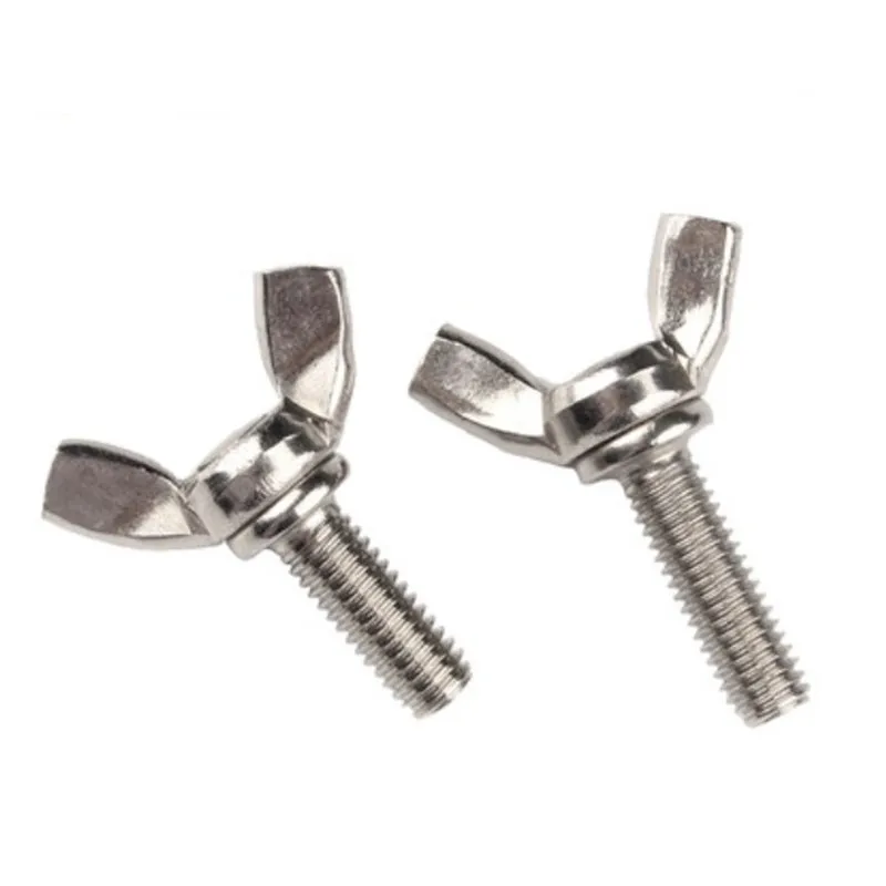 

2-10pcs M3 M4 M5 M6 M8 M10 A2-70 Stainless Steel DIN316 Hand Tighten Screws Butterfly Bolt Wing Thumb Screw Claw bolts