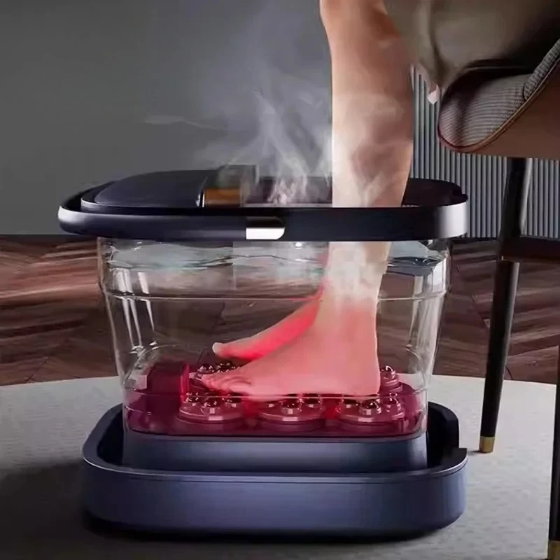 

Складная ванна для ног с дистанционным управлением, спа-массажер для ног с постоянной температурой, ванна для ног с подогревом, электрическая ванна для педикюра