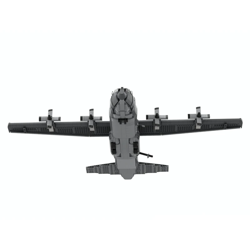 منتج جديد رائع MOC اللبنات العسكرية نموذج AC-130 شبح المسلحة هليكوبتر التكنولوجيا وحدات لعبة أطفال DIYSet #5