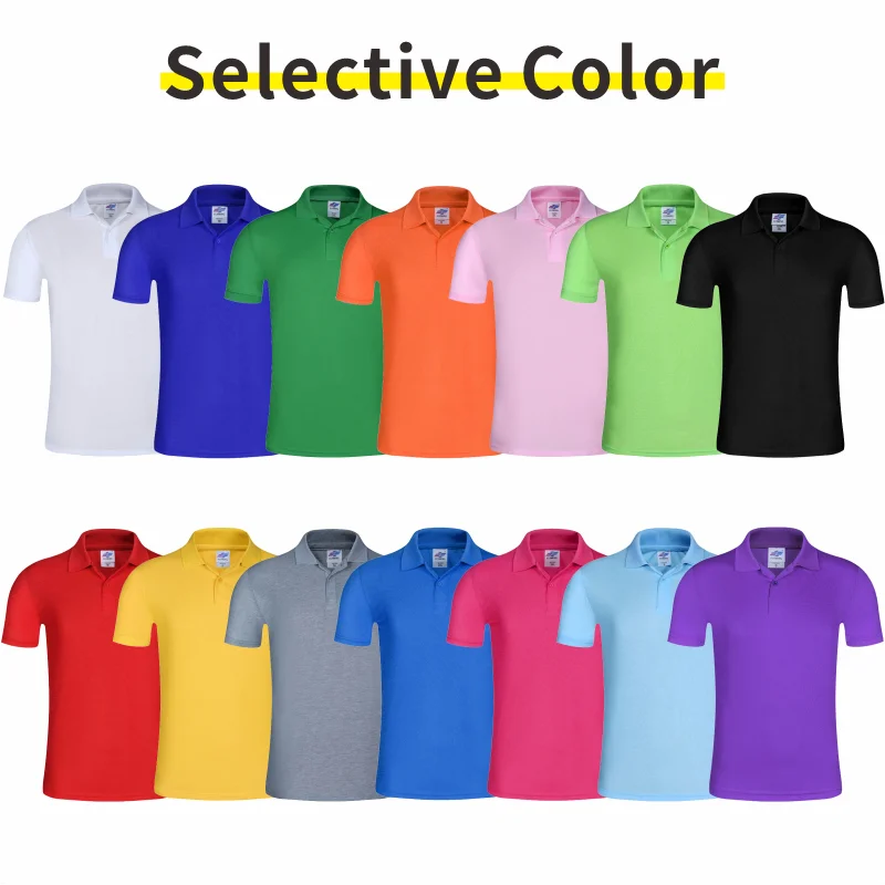 Customized logo for POLO shirt  Embroidered clothing with patterns  Polo shirt production text  Customized logo DIY  Summer Shor