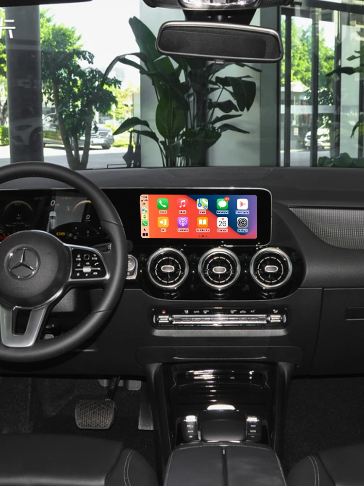 AUTOTOP OEM Bildschirm-Upgrade-Modulbox Kabelloses Carplay Android Auto für Mercedes Benz NTG 6.0 System GLC GLB GLA A/B/E Klasse mit 10,25/12,3" Touchscreen