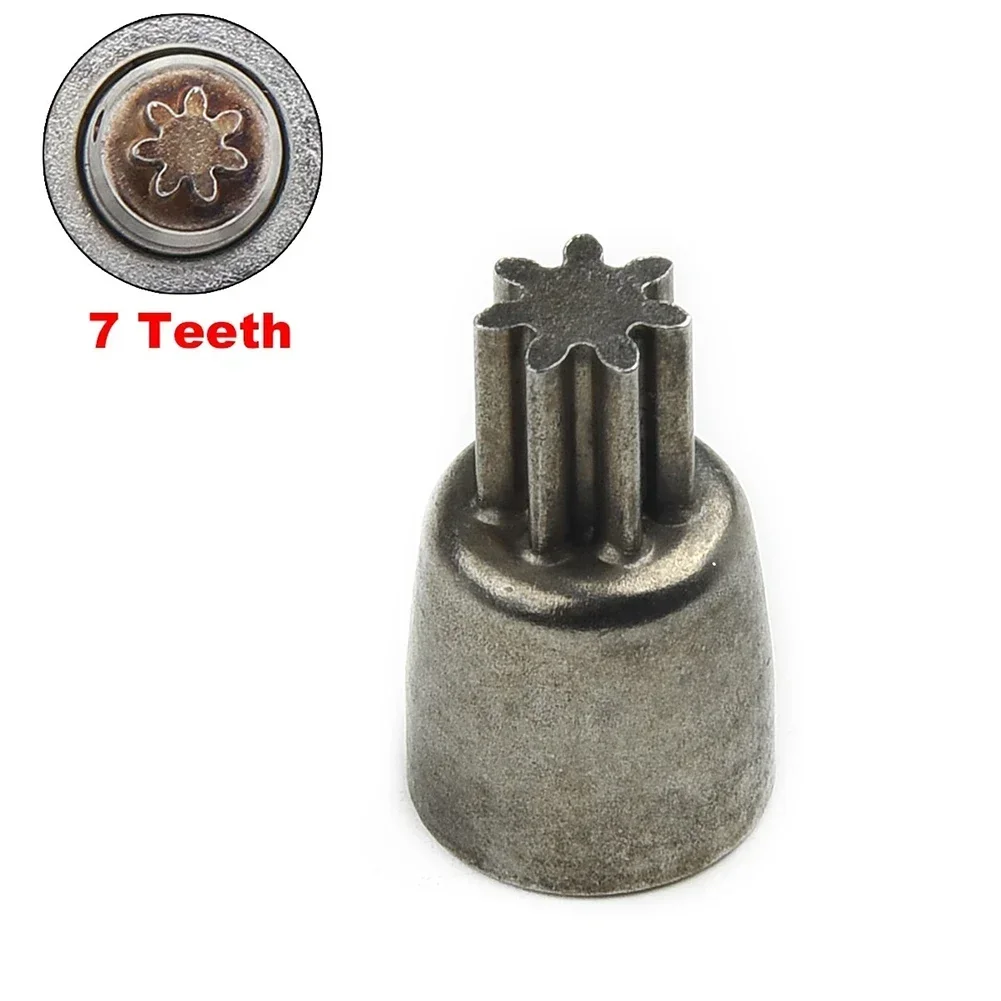 7 Tooth Gear Sleeve 4.98mm Shaft Diameter Metal 7T Gear For 2106 Brushless Electric Wrenches Motor Angle Grinder Acc18.5x11x11mm