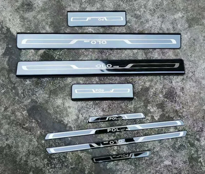 

8 шт./комплект, автомобильные запчасти из нержавеющей стали для Volkswagen Polo 2019 2020 2021 2022