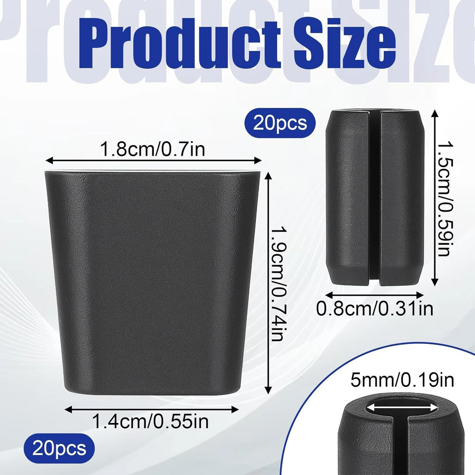 40Pcs Kitchen Sink Rack Rubber Feet Non-slip Anti-scratch Wear-resistant Easy Installation Protectors 2 Sizes