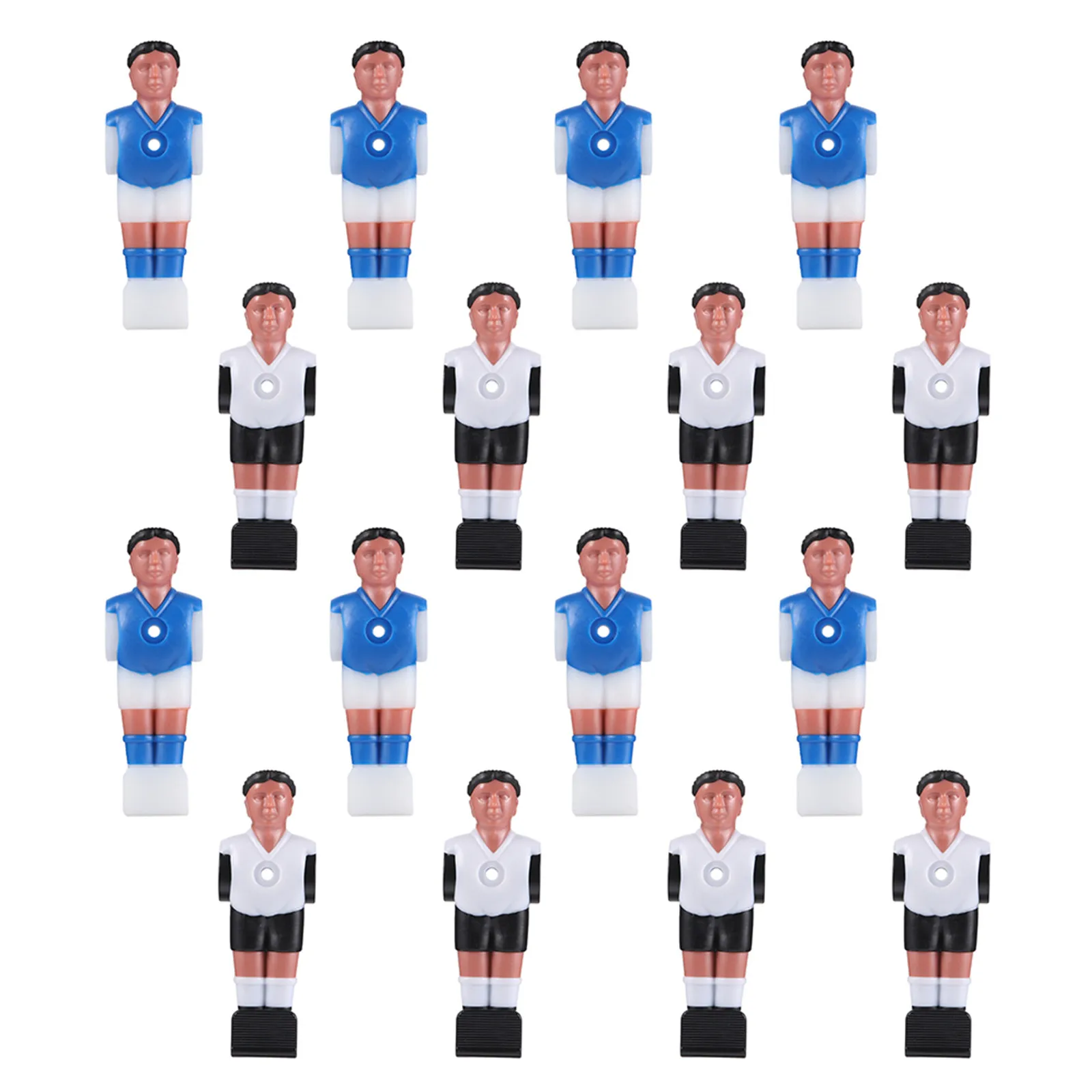 

16Pcs Football Machine Puppets Realistic Simulation Style Wear-Resistant Replacement Soccer Players for Foosball Game Use