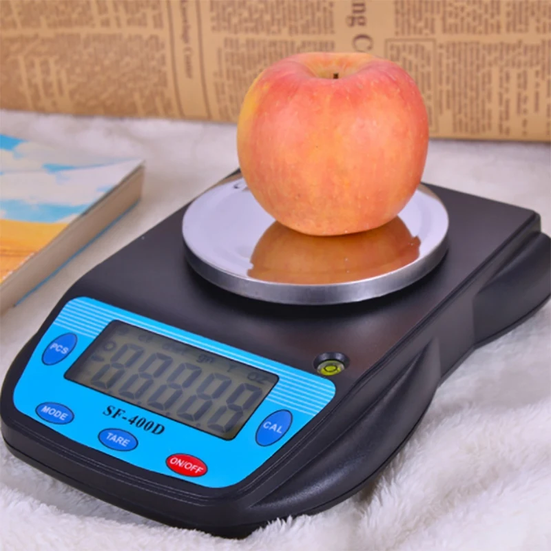 La nueva balanza analítica -400D, balanza Digital electrónica de laboratorio, báscula de cocina 500G/0,01G, color negro
