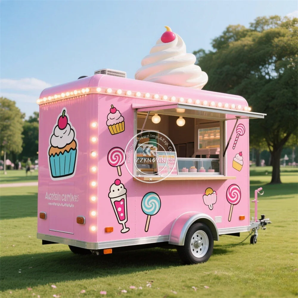 

Street Fast Food Trailer Fully Equipped Pizza Cart Street Restaurant Fully Equipped Mobile Concession Fast Food Truck For Sale