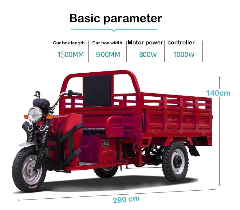 Niska cena 1.3m motorower elektryczny riksza trójkołowy z silnikiem 1000w 60v 52ah akumulator kwasowo-ołowiowy trójkołowy