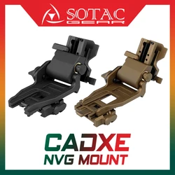 SOTAC NVG Mount Low Profile Helmet Mount Flip-up For PVS-14 PVS-18 PVS-31 Adjustable Dovetail Shoe and Six Position Mount