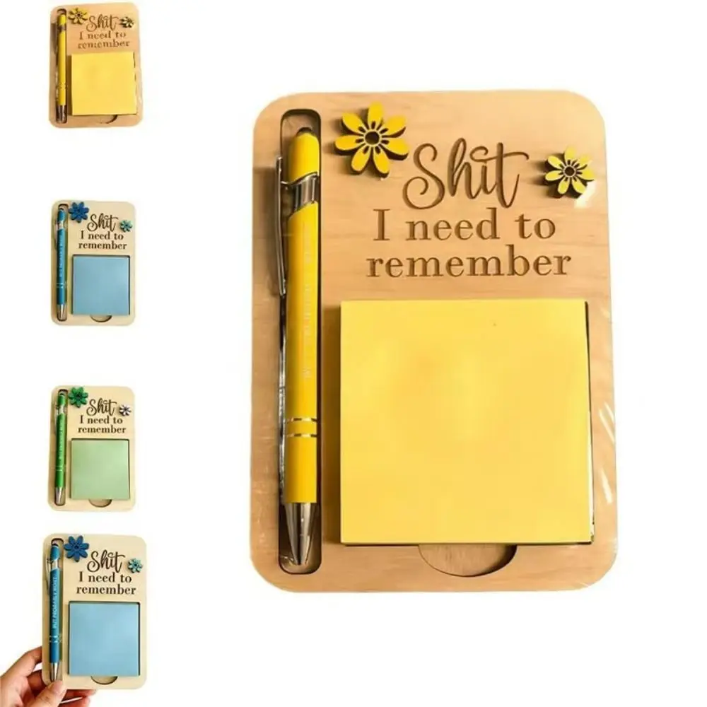 Stable Base Construction Desktop Note Dispenser Refined Exterior Design Multifunctional Design Creative Stationery