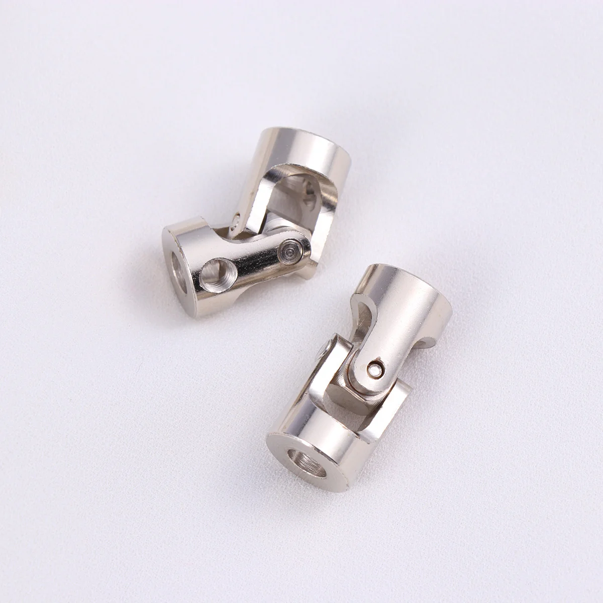 

5 Pcs Universal Joint Shaft Coupler for RC Car Crawler Boat Silver Motor Metal Adapters Model Cars Ships Robots Bend