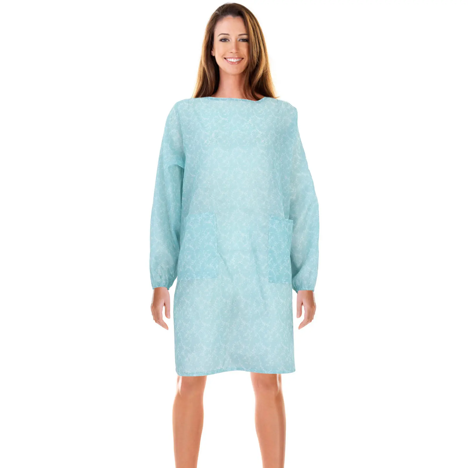 Grembiule da Cucina Impermeabile Blu Resistente per Lavori Domestici, Cucina, Ristorante, Fabbrica, Giardino, Pittura, Officina