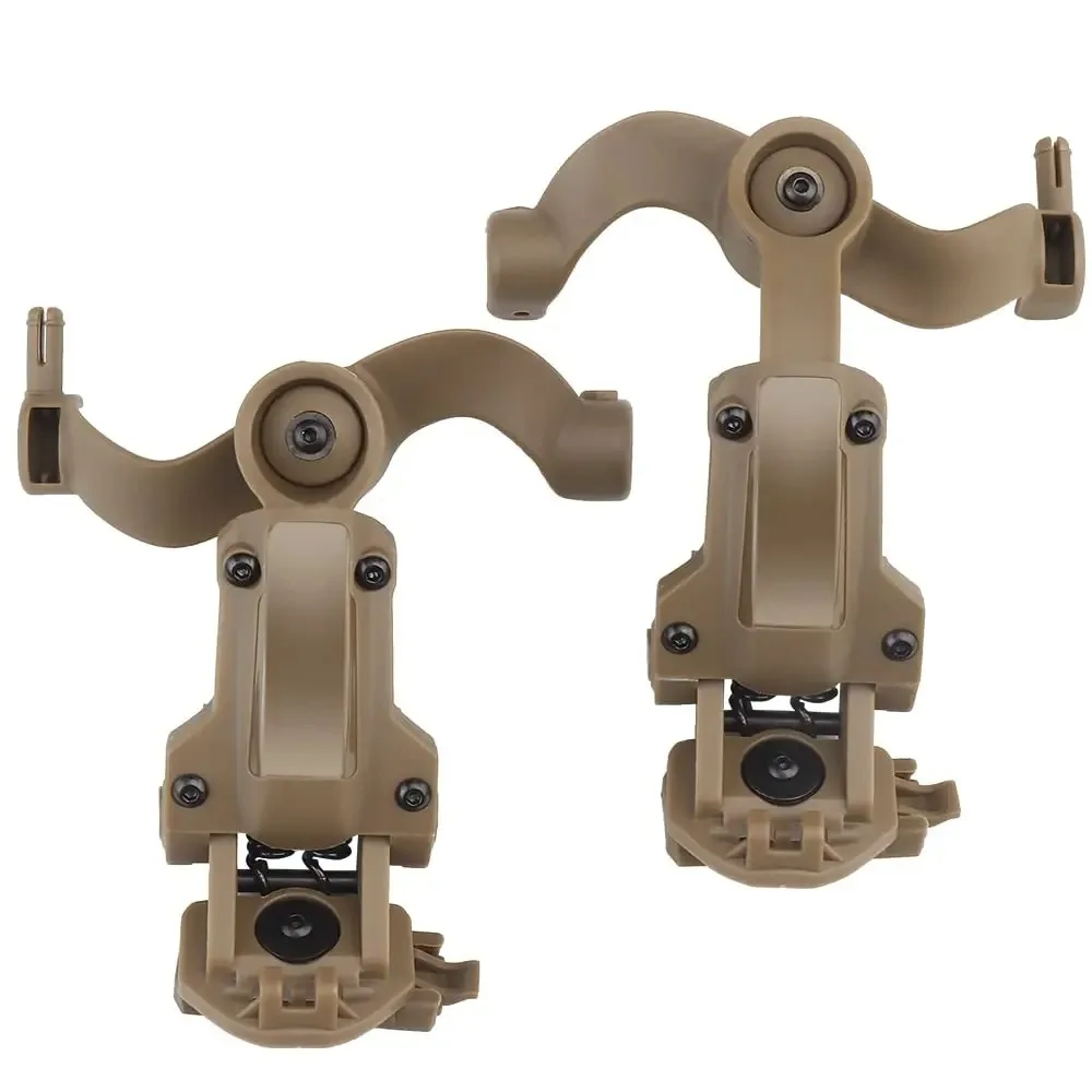 Tactical Shooting Headset Holder FAST Helmet Rail Mount Adapter 360° Rotation Headphone Bracket for OPS Core ARC Team Wendy Rail