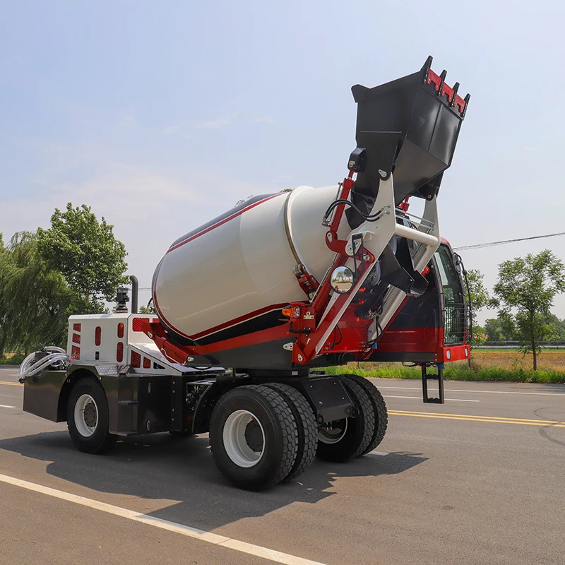 YG Customized 4 M³ Model Two Way Driving Concrete Self Loading Mixer With 6 Cylinder