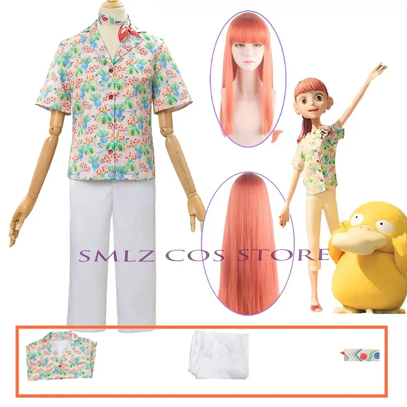 

Concierge Haru Cosplay Anime Costume Woman Printing Shirt Tie pants Welcome Guests Uniform Suit Halloween Party Play Outfit