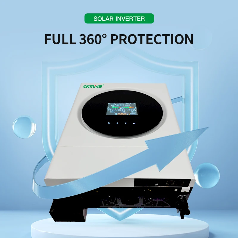 CKMINE 4kw 6kw Solar Energy System Off Grid Solar Inverter 48V 51.2V Can on Grid Wifi Dual Output for Home