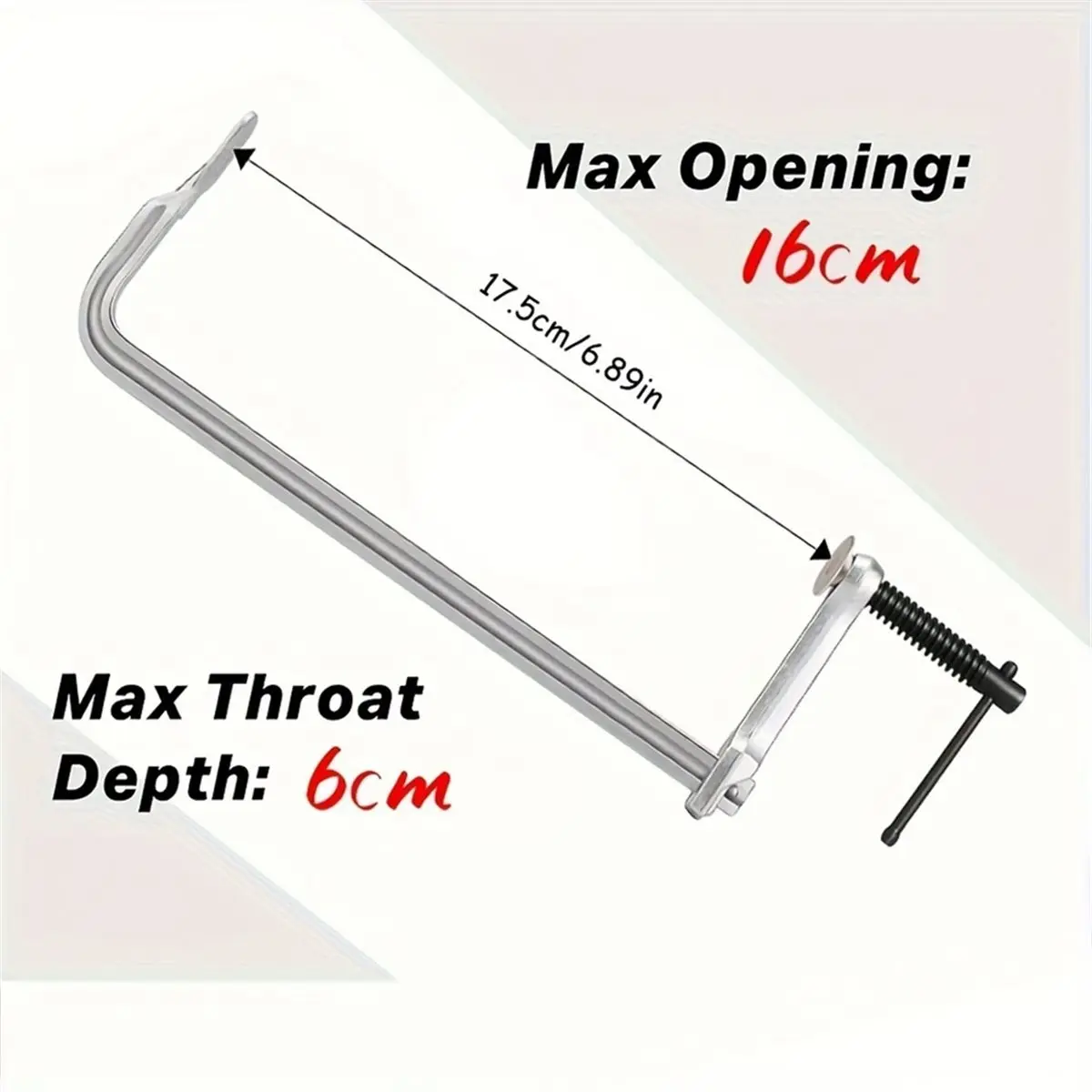 A45I Light-Duty Drop Steel Bar Clamps F Clamps 160x60mm for Welding Wood Working Metal Working DIY Crafts