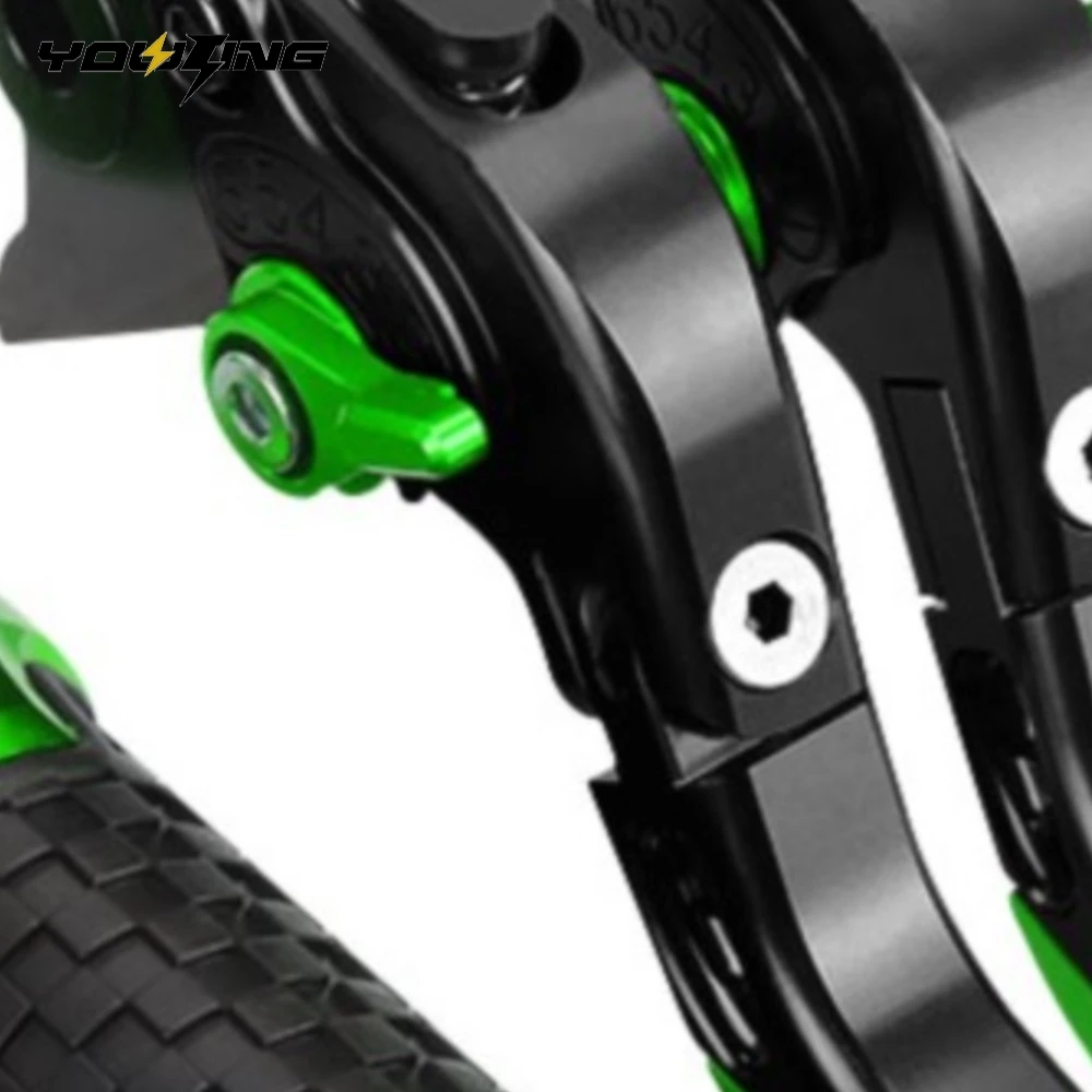 

For KAWASAKI NINJA650R 2017 2018 2019 2020 2021 2022 2023 Brake Clutch Levers 7/8"22MM Handlebar Grips Handle Bar Grip End Plugs