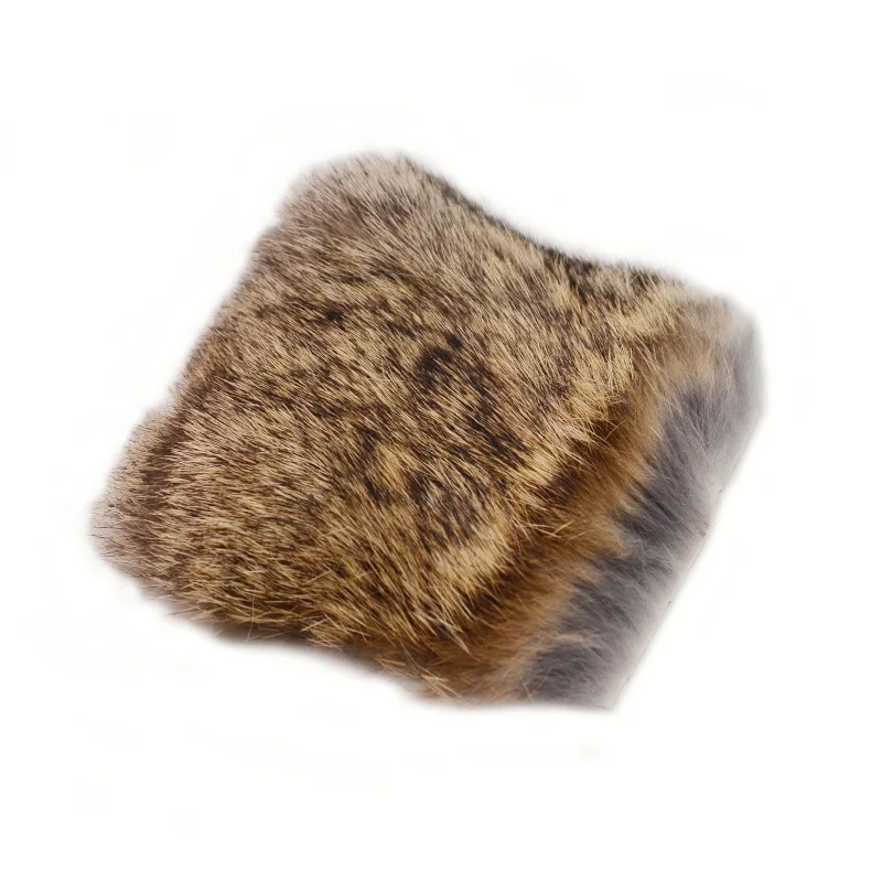 CONTEMPLATOR 2pcs/pack Natural Rabbit Fur Fly Tying Animal Hairs 8cm*8cm Natural Genuine Coney For Nymph Bodies Dubbing Streamer